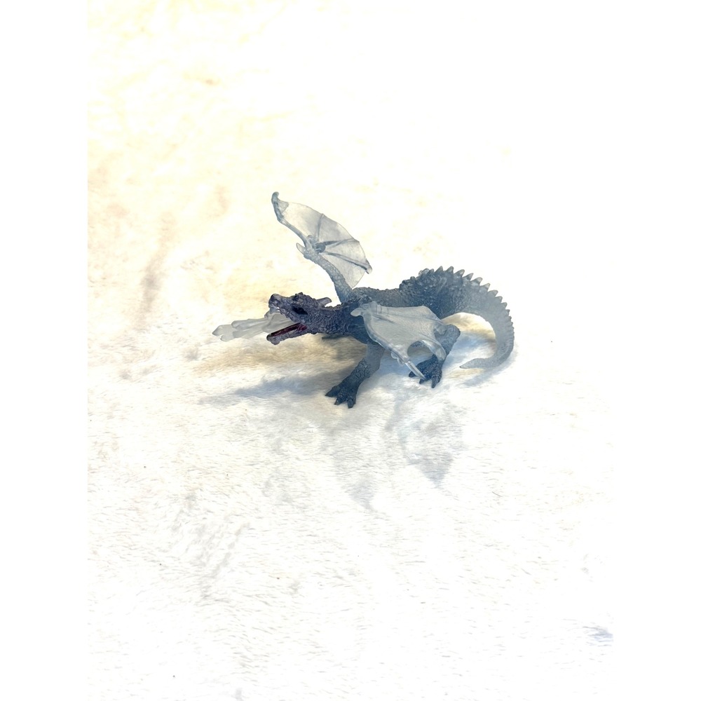 Papo 2013 Ice‎ Dragon Translucent Blue Grey Mythical Fantasy Figure 36015
